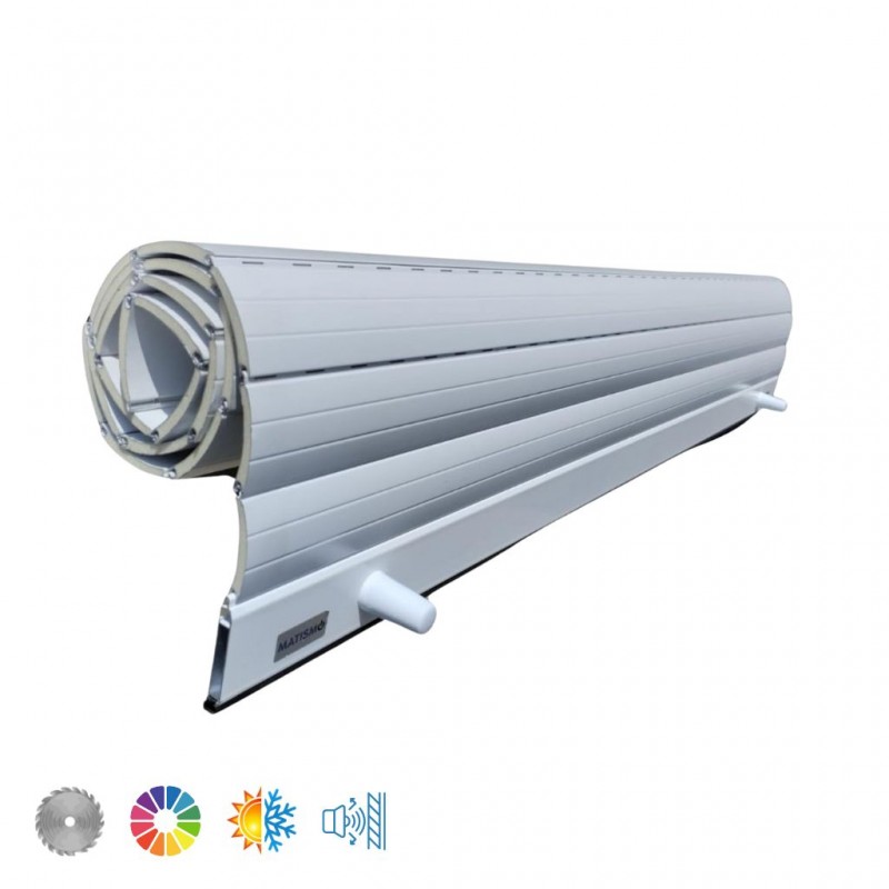 Persiana de aluminio térmica curva a medida - ALUMCUR 45
