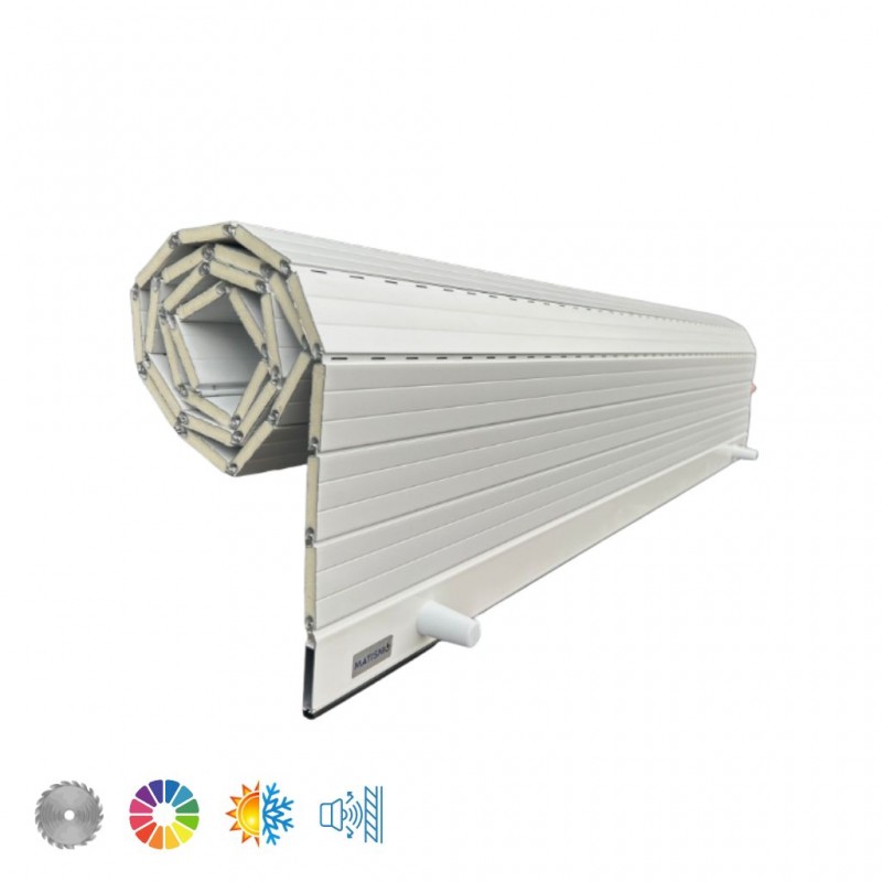 Persiana de aluminio térmica recta a medida - ALUMREC 45