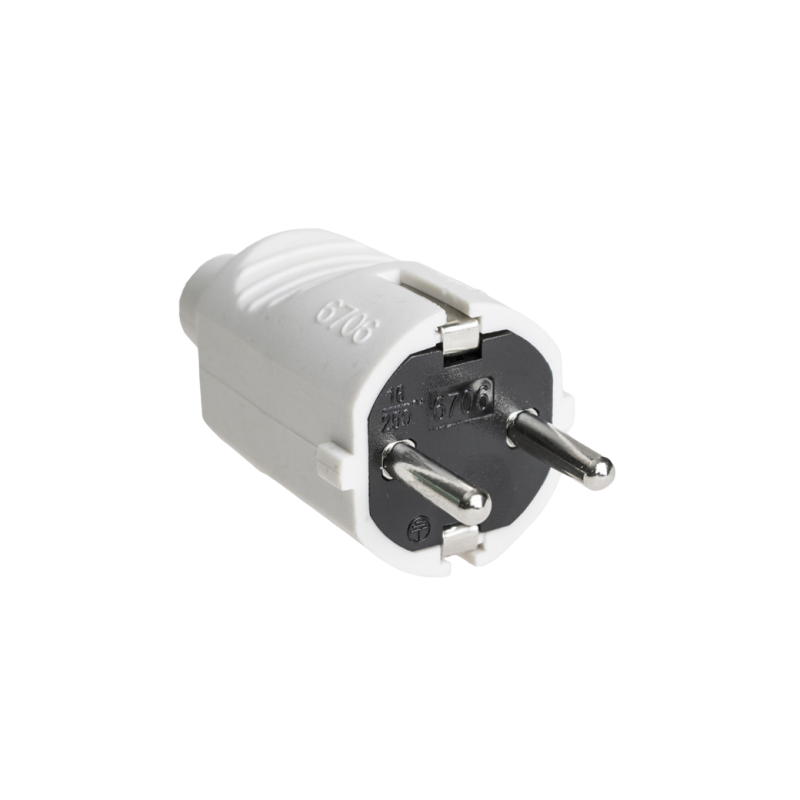 Clavija eléctrica para enchufe de persianas, estores y toldos.