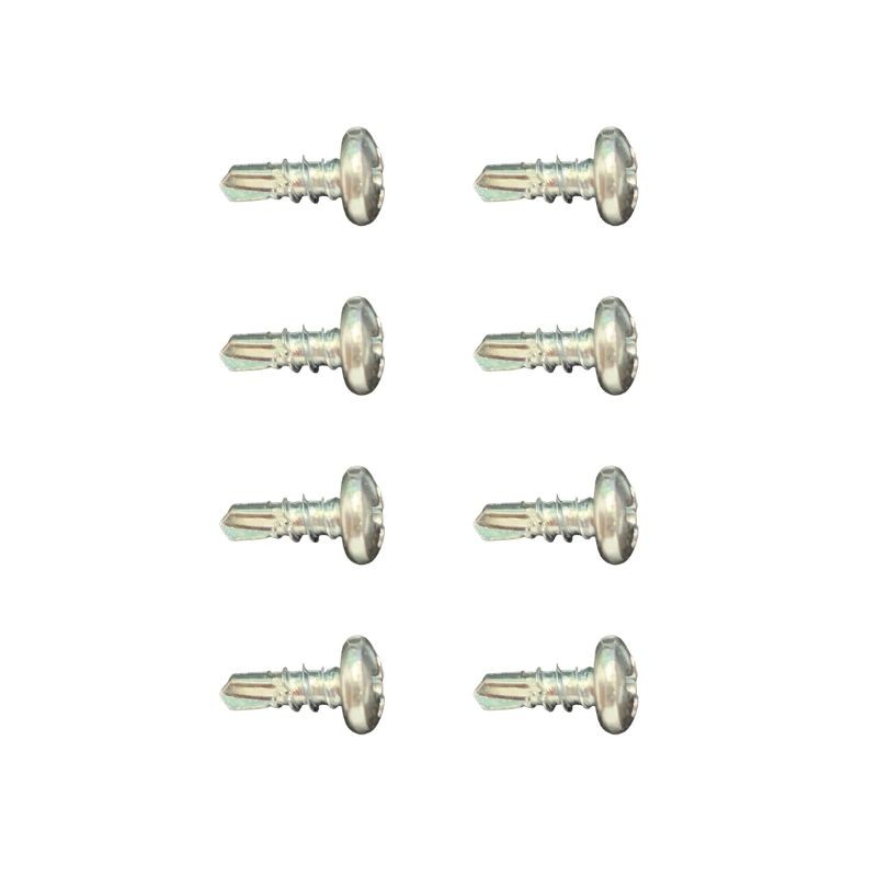 Kit de 8 tornillos autorroscantes para aluminio