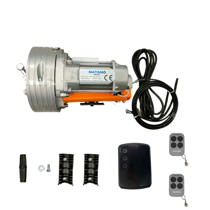 Kit de motor para puerta de local MATISMO AME360 - Para puertas de hasta 300 Kg, con central y dos mandos