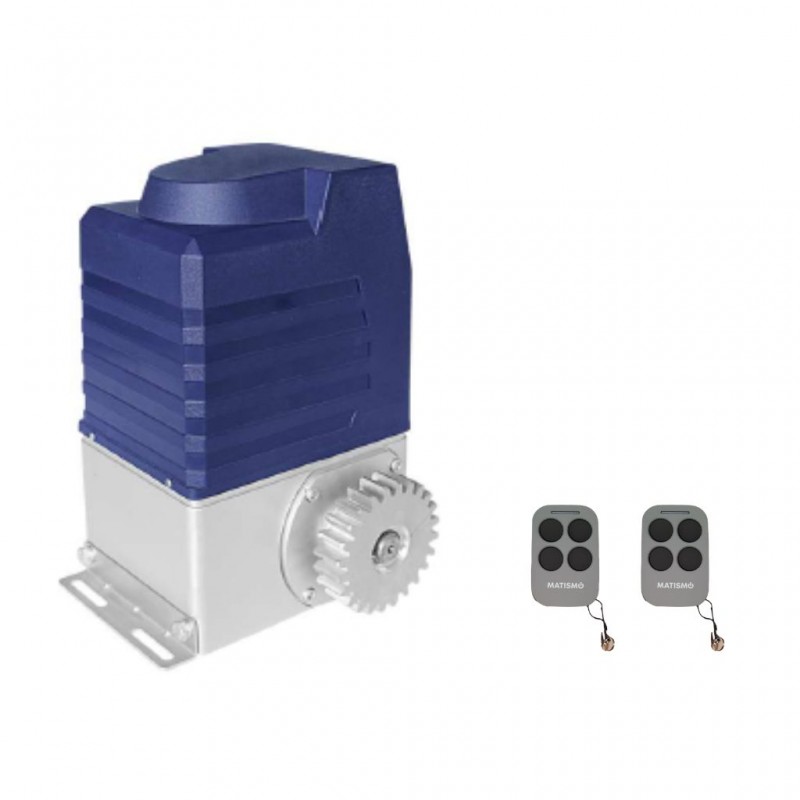 Kit motor puerta corredera MATISMO AMC2000- 2000 Kg - Motor, central y dos mandos a distancia