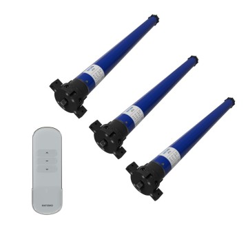Kit de 3 motores persianas vía radio con mando