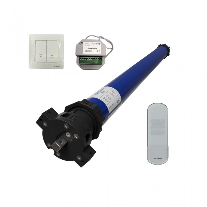 Motor persiana con mando y pulsador para eje de 60 mm del fabricante MATISMO