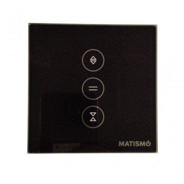 Repuesto pantalla de cristal para interruptor wifi negro